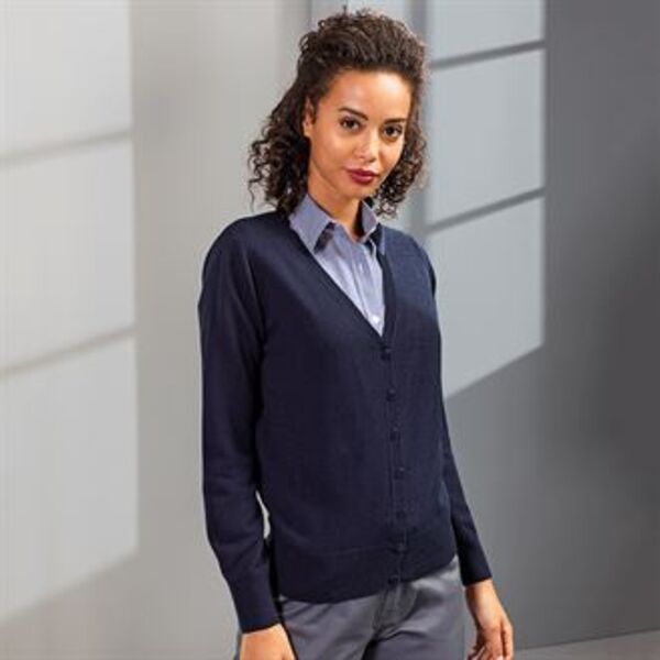 Women's essential acrylic cardigan Thumbnail