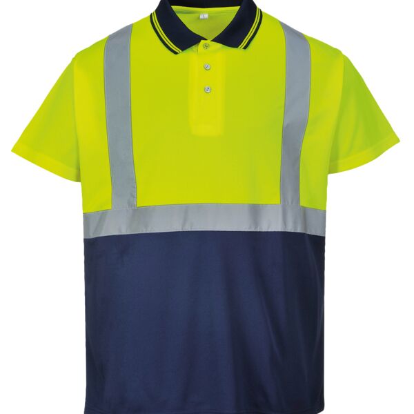 Hi-vis two-tone polo shirt (S479) Thumbnail